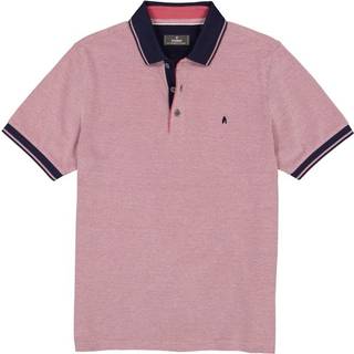 RAGMAN Herren Polo-Shirt rosa meliert
