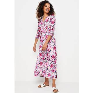 M & Co M & Co White Watercolour Buckle Dress