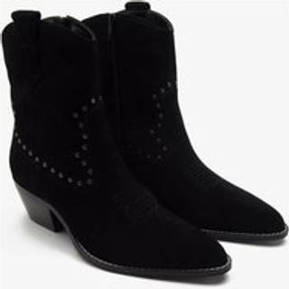 Off The Hook Off The Hook Black Kensal Suede Leather Ankle Boots