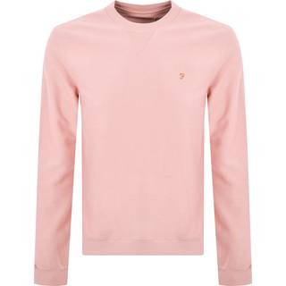 Farah Vintage Galli Twill Crew Sweatshirt Pink