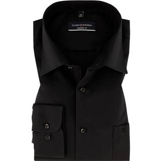 CasaModa Herren Hemd schwarz Comfort Fit