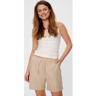 Freequent Shorts - FQLava HørShorts Beige Str. M Freequent.dk