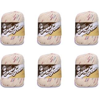 Lily Sugar'n Cream Super Size Potpourri Yarn - 6 Pack med 85 g/3oz - Bomuld - 4 Medium (Worsted) - 150 yards - Strik/h?kling