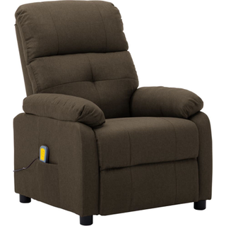 Massagestol Stof - Brun