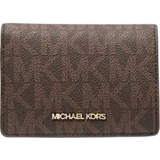 MK Jet Set Medium Signature Logo Wallet - Brown - Michael Kors - ONE SIZE