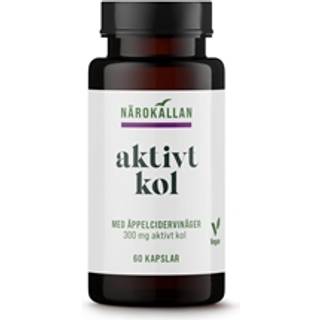 Närokällan Aktivt Kul + Æblecidereddike, 60 kapsler