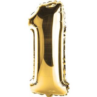 Salling folieballon "1" 35 cm - Flere varianter - Assorteret