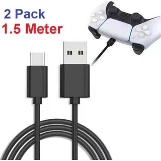 2-Pack 1,5M PS5 / Playstation 5  Laddkabel För handkontroll