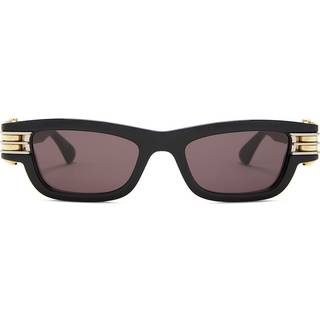 Bottega Veneta BV1308S 001 50 Solbriller Mænd Black - Silver - 50mm