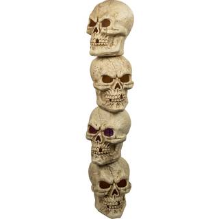 Totenkopf Turm mit 4 Schädeln & Licht 120cm