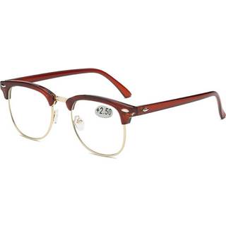 Brown ClubMaster læser briller med styrke - 3