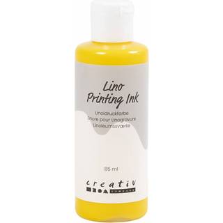 Vandbaseret Linoleumssværte - Gul, 85ml