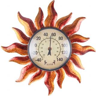 Mumtop inomhus utomhus termometer stort antal väggmonterad soltermometer för uteplats i trädgården