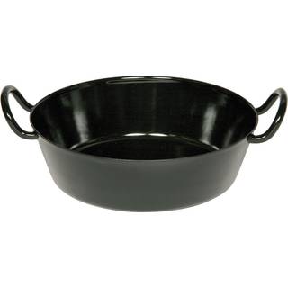 Riess Classic Schwarzemaille Schnitzelpfanne 40 cm - Emaille - Schwarz
