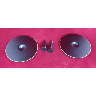 Hul fyldt plade 2-5/8 """" Diameter 1-tommer og 2-tommer forbindelsesskruer poleret messing af Stone Harbour Hardware