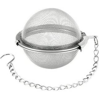 Teæg - rund sigte i rustfrit stål med kæde 45 mm