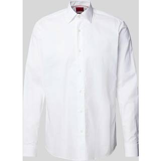 Modern-fit shirt in easy-iron cotton poplin