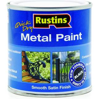 Rustins MPBK250 metalmaling glat satinsort 250 ml