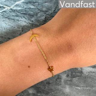 ANNEBRAUNER Star & Moon Armbånd 18K Guldbelagt