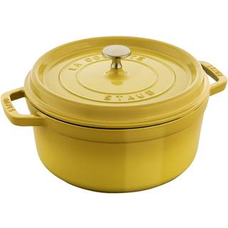 Staub La Cocotte 24 cm / 3,7 l, Rund, Citron, Støbejern