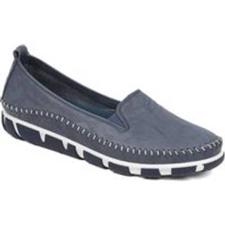 Pavers Pavers Navy Slip-Ons Leather Pumps - EU 36 (UK 3)
