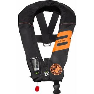 Oppustelig redningsvest Baltic EPIQ E.I 165N Sele, automatisk, sort + kulsyrepatron 33 gram, 40 - 150 kg