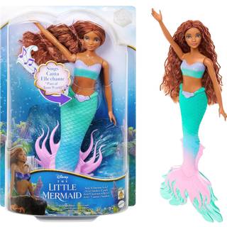 Mattel Disney The Little Mermaid Sing & Dream Ariel Fashion Doll med signaturhale leget?j inspireret af filmen