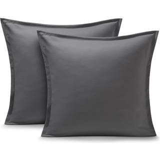 Bare hjem Euro Pillow Sham Covers - Sæt med 2 - Premium 1800 Ultra -Soft Microfiber - Double børsted - Bed Pillow Shams - Puder ikke inkluderet (