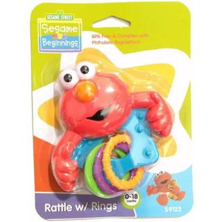Sesame Street Elmo Rattle med ringe BPA gratis