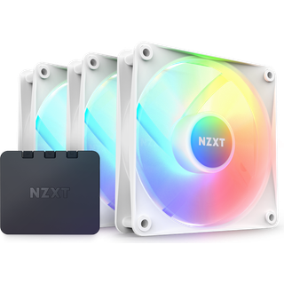NZXT F120 RGB Core 120mm blæsere (3-pak, hvid)- På fjernlager - Klar levering