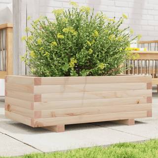 Plantekasse Massivt Fyrretræ Fyrretræ Naturlig - 70 x 40 x 26.5 cm