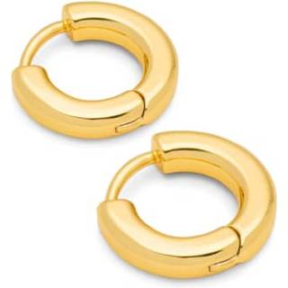 Buckle Hoops Øreringe - Guld - S