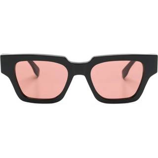 Retrosuperfuture Unisex 1VF STORIA FANTOME BLACK Solbriller Acetat Sort Bordeaux Firkantet Normal