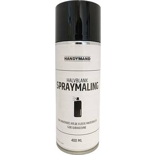 Handymand spraymaling halvblank 0,4 liter - sort (På lager i butik)