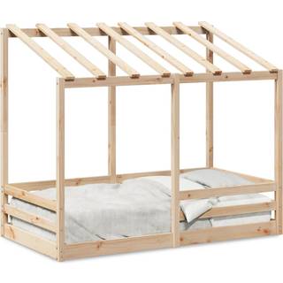 Husseng Til Børn Massivt Fyrretræ - Naturfarvet / 80 x 160 cm