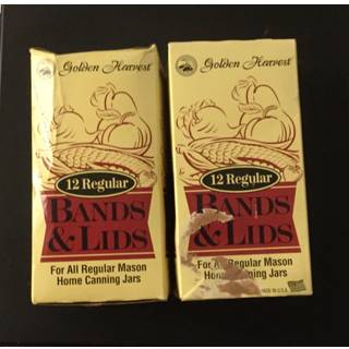 Golden Harvest 12 almindelige b?nd og l?g til alle almindelige Mason Home Canning -krukker