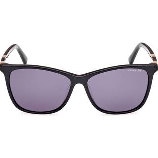 Gant GA00007 01A 55 Solbriller Kvinder Black - Shiny Black - 55mm