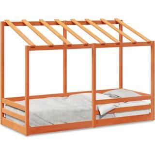 Husseng Til Børn Massivt Fyrretræ - Gyldenbrun / 75 x 190 cm