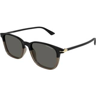Montblanc Mand MB0338S 003 Solbriller Acetat Sort Grå Firkantet