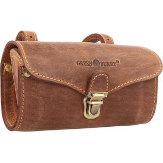 Fahrradtasche Leder 17x10cm "Vintage" antikbraun 1578-25 | Greenburry.de