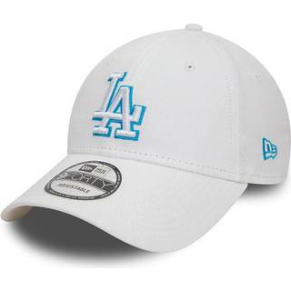 LA Dodgers Team Outline White 9FORTY Adjustable Cap newera adult unisex White newera adult unisex White newera adult unisex White newera adult unisex - Osfm