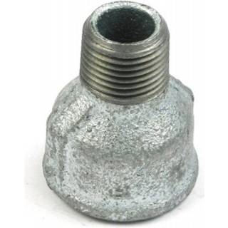 Spidsmuffe 1/2-3/8'' galvaniseret