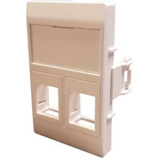 Dataudtag 2Xrj45 Keystone Type C Hvid Solar