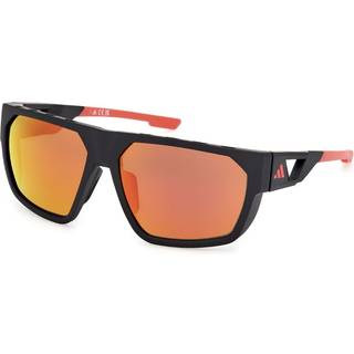 Adidas Sport Mand SP0097 02L Solbriller Injiceret Sort Brun Rund Normal