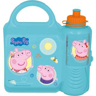 Peppa Pig Peppa Pig Stor - Madkasse og vandflaske - (13972)