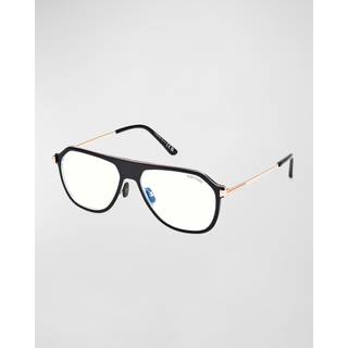 Tom Ford FT5943-B Blue-Light Block 003 56 Briller Mænd Black - Black - 56mm