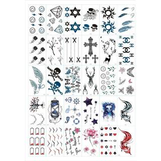 Rubs - midlertidige tatoveringer 30 ark med blandede motiver C30
