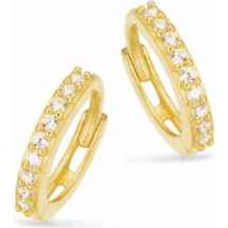 Scrouples øreringe med cubic zirkonia i 8 kt guld