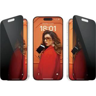 PanzerGlass Privacy Screen Protector iPhone 15 Pro - Ultra-Wide Fit, P2810 Skærmbeskyttelse