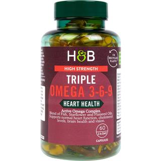 Holland & Barrett - Høj Styrke Triple Omega 3-6-9 - 60 kapsler